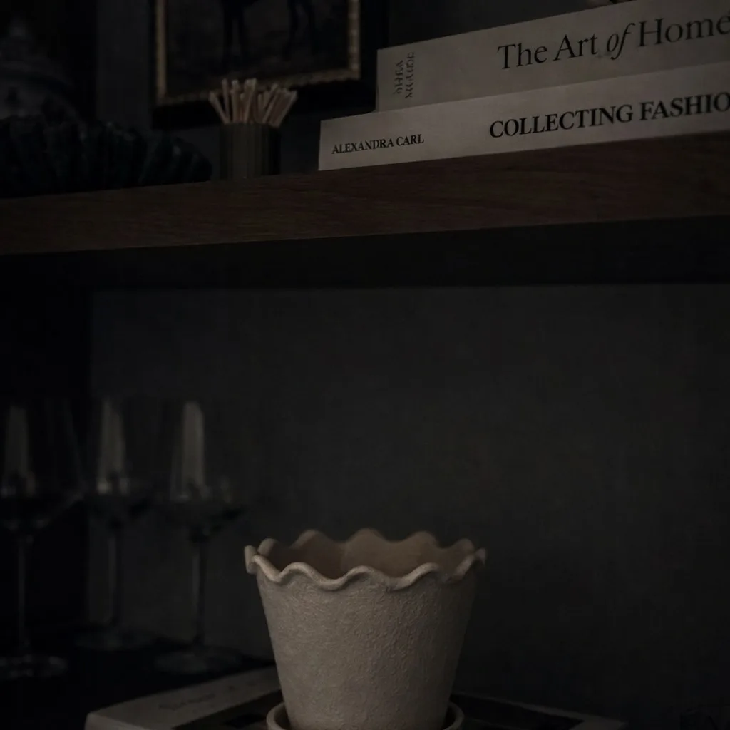 The art of the shelfie is really just the art of storytelling. Every book spine, every vintage frame, and every scalloped edge is a fragment of a life well-lived.
I like my home to feel like a slow-moving gallery of my favorite things. It’s not about filling every void; it’s about letting the objects we love have room to speak. This little corner is a reminder that beauty isn’t found in the "perfect" home, but in the one that reflects your truest self.
#shelfstyling #interiorforyou #homestory #curatedspace #aestheticfinds #bookishvibes #interiordetails #scallopedpot #homestyling